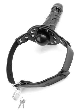 Deluxe Ball Gag with Dildo